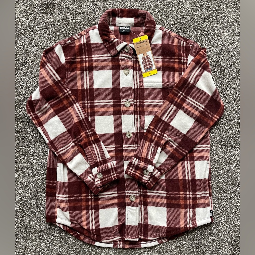 Eddie Bauer microfleece flannel